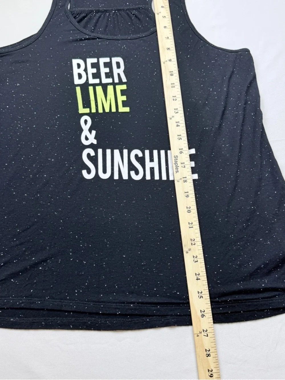 Women’s Black Graphic Tank Top - Beer Lime & Sunshine